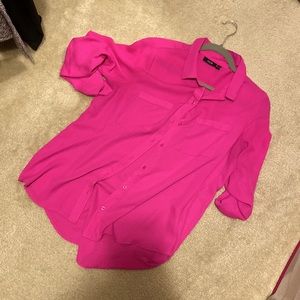 Hot pink blouse